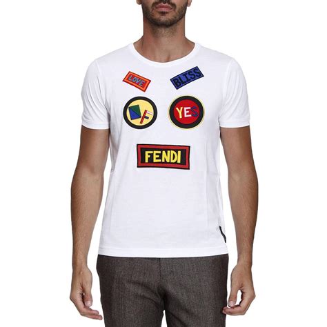 mens white fendi shirt|More.